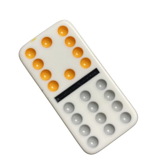 Double Twelve Dominoes Replacement Tile 10 12 Color Dot mq - Picture 2 of 3